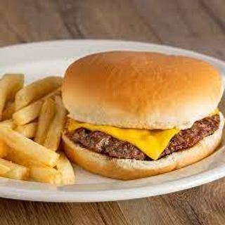 Cheeseburger con patatas