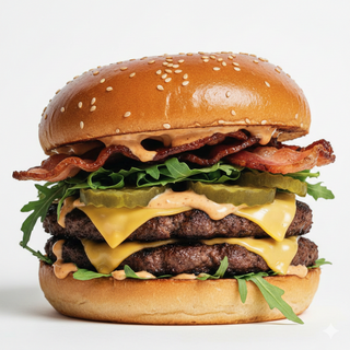 Double Smash Bacon Burger