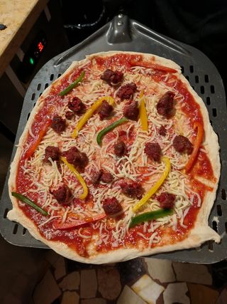 Pizza merguez