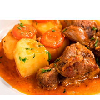 Свинско с картофи и грах