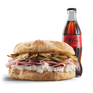 Focaccia prosciutto cotto a vapore