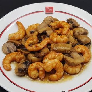 116. Gambas Con Champiñones