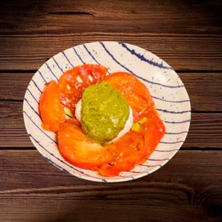 Burrata con tomate premium