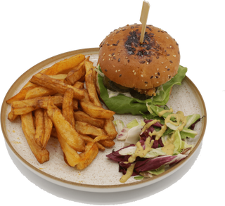 Burger platónic si cartofi