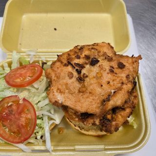 Hamburguesa Mixta De Pollo Y Ternera