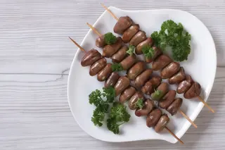 Серця курячі з грінками  (300г)