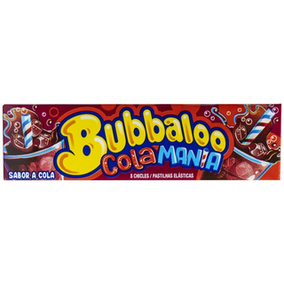 Bubbaloo Cola Manía Chicle Sabor A Cola 37G
