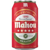 Cerveza Mahou 5 Estrellas Sin Gluten Lata 33cl.