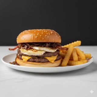 Doble smash bacon cabramelizada