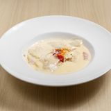 Pasta Rellena De Dátiles Y Bacon