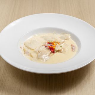 Pasta Rellena De Dátiles Y Bacon