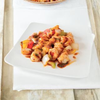 605. Gamberi in salsa piccante