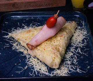 Crepe Smoked Turkey And Cheese