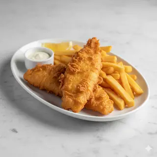 Pescado Y Papas Fritas (Ración)