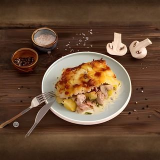 Зелвнчукова запеканка със сметана и кашкавал (300г)