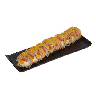 Сяке темпура с манго 