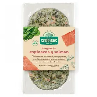 Hamburguesa De Espinacas Y Salmon Sorribas...