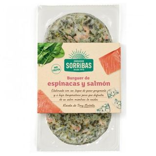 Hamburguesa De Espinacas Y Salmon Sorribas...