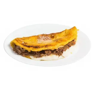 Cachapa Carne Mechada Y Queso