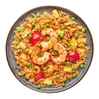 Arroz con gambas
