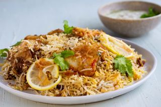 Fish Achari Biryani (Pescado)