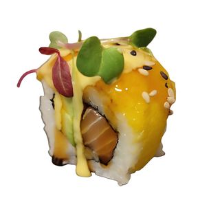 145.Mango Salmon Maki (8 Pzs.)