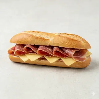 Bocata de Jamón Serrano y Queso