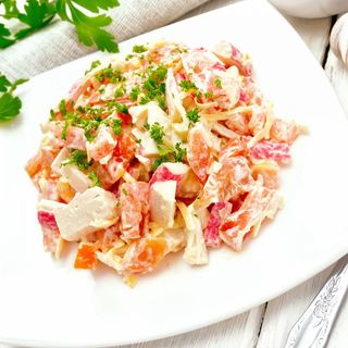 Салат Крабік з креветкою і ананасом стандарт (280г)