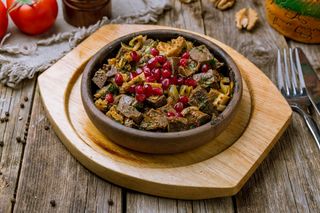 გოჭის გულღვიძლი კეცზე