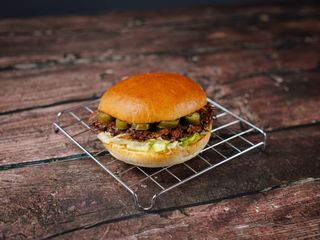 Spicy  smash burger + Coca-Cola