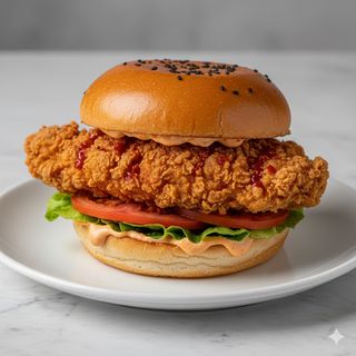 Hamburguesa de pollo spicy