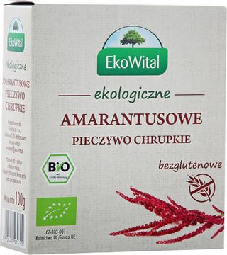 Pieczywo chrupkie amarantusowe bezglutenowe BIO 100 g EkoWital