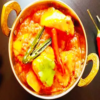 Prawn Madraz com Arroz