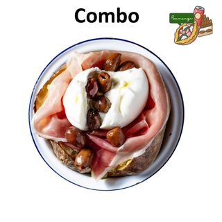 NOVITA' COMBO MENU' BURRATA, CRUDO E OLIVE