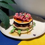 ბლინები ბეკონით Pancakes with bacon