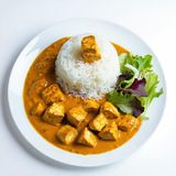 Pollo al curry con riso basmati