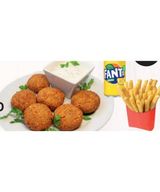 Menú 12 Falafel (4 Uds.) + patatas + Bebida