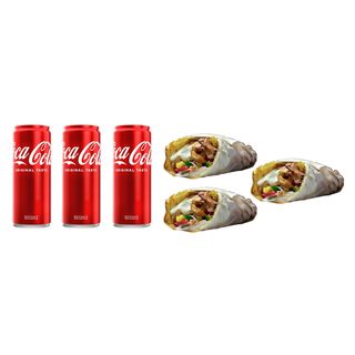 3хГолям дюнер + 3хКока Кола Кен 330мл