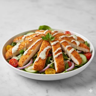 Ensalada De Pechuga Rebozada