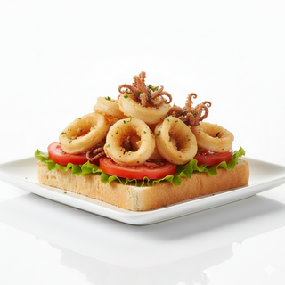 Montado De Calamares Fritos