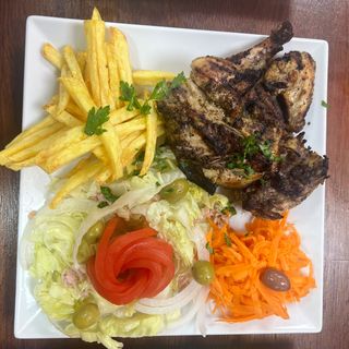 1/2 pollo a la brasa 