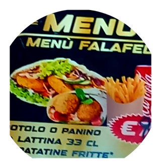 Menu falafel