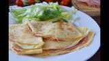 Crepe de jamón dulce y queso