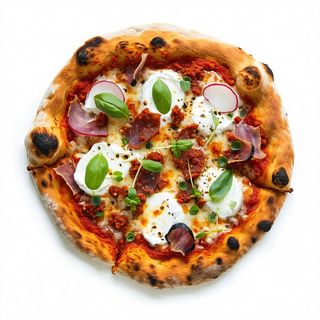 Cime di rapa, 'nduja, acciughe e burrata