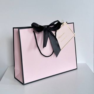 Пакет подарунковий Рожевий + листівка