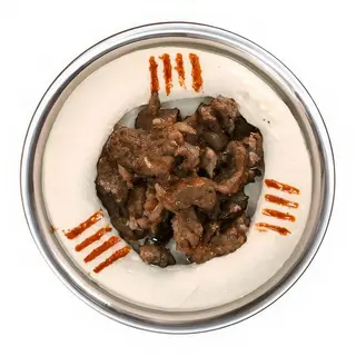 Hummus Con Shawarma De Cordero