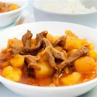Ternera Con Salsa Curry