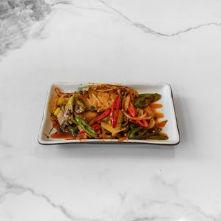 Pancetta con porro e salsa piccante 回锅肉