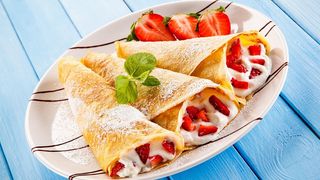 crêpe fruits et crème