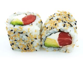 califonia de salmon ,aguacate con philadelphia 8 piezas